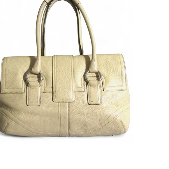 COACH Cream SOHO Leather Handbag - Picture 9 of 11